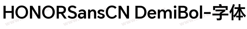 HONORSansCN DemiBol字体转换
